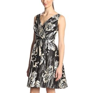 Donna Morgan Fit & Flare V-neck Dress NWT